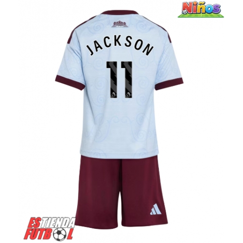 Aston Villa Nicolas Jackson #11 Tercera Equipación Niños 2026-27 Manga Corta (+ Pantalones cortos)
